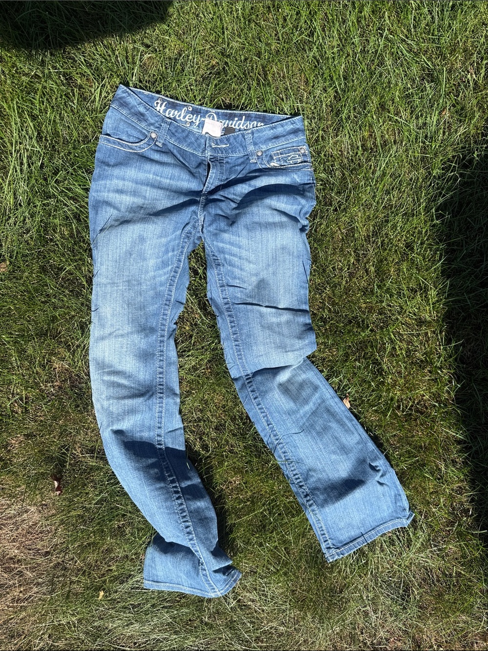 Harley-Davidson Women's Light Blue Denim Jeans